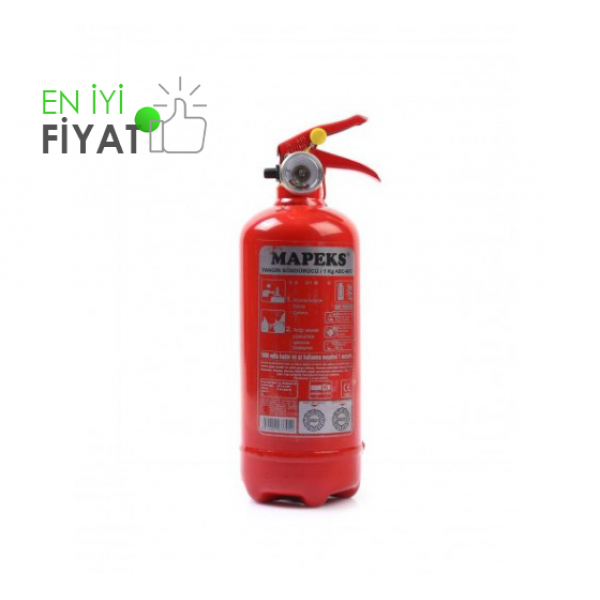 Mapeks 4 Yıl Garantili 1 kg Yangın Söndürücü Abc Tozlu