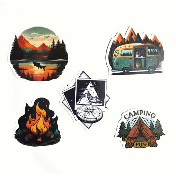 Kamçı Sticker Seti Kamp