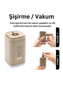 LED Işıklı Kablosuz Hava Pompası